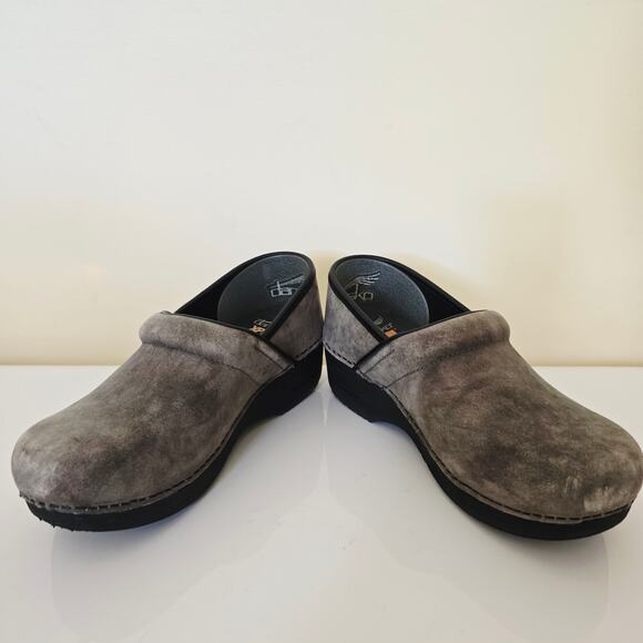 Dansko XP 2.0 Slate Marbled Nubuck Leather Clog Purple Gray Size EU 38 US 7.5 8 - Picture 6 of 9